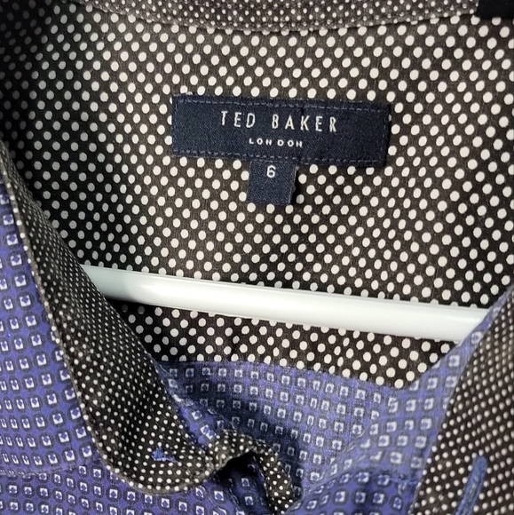 ❤️TED BAKER London Mens Long Sleeve Polo Size 6 - Picture 3 of 12